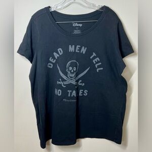 Torrid Black Pirate Graphic Tee, Size 1